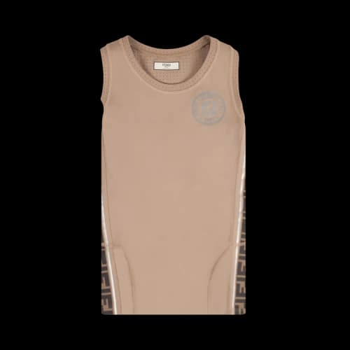 Fendi FF Motif Tank Top 'Beige'
