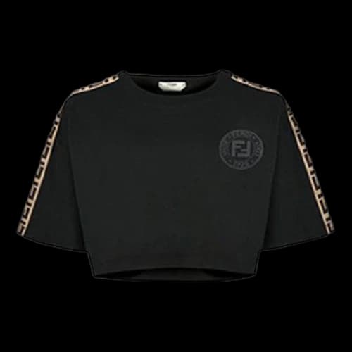 FENDI Knit T-Shirt Black