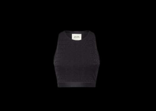 Fendi by Marc Jacobs Jacquard Fabric Top Black