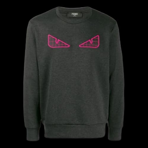 FENDI Small MONSTER Printing Dark Grey
