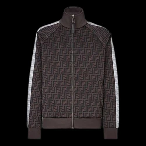 FENDI Prints On Knit Sports Brown