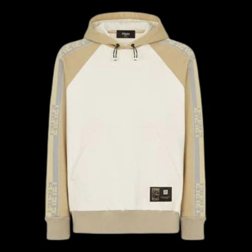 FENDI SS21 Casual Cotton Colorblock Sports Beige