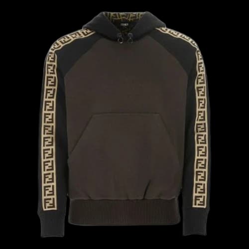 FENDI Side Sleeve Colorblock Brown