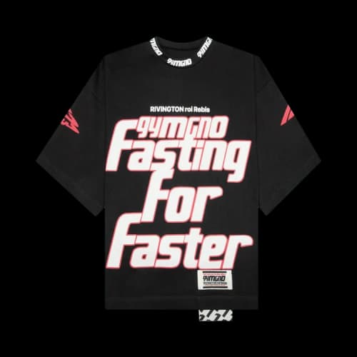RIVINGTON roi Rebis Fasting For Faster Short-Sleeve Tee 'Vintage Black'