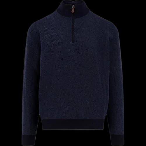 Loro Piana Roadster Half-Zipped Jumper