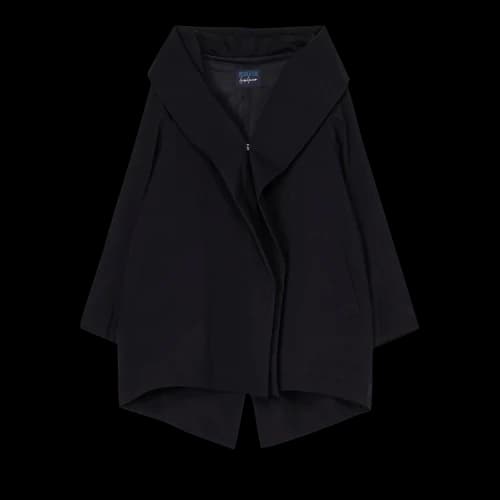 Yohji Yamamoto Hooded Cape Coat 'Black'