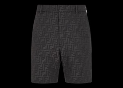 Fendi by Marc Jacobs Fabric Bermudas Black