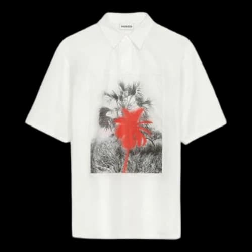 KENZO Unisex SS21 520 Series Printing Shirt White