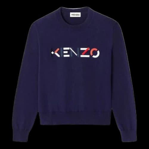 KENZO SS21 Embroidery Logo Swea Blue (Women's)