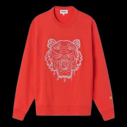 KENZO SS21 Capsules Series Round-neck Swea Red (Women's)