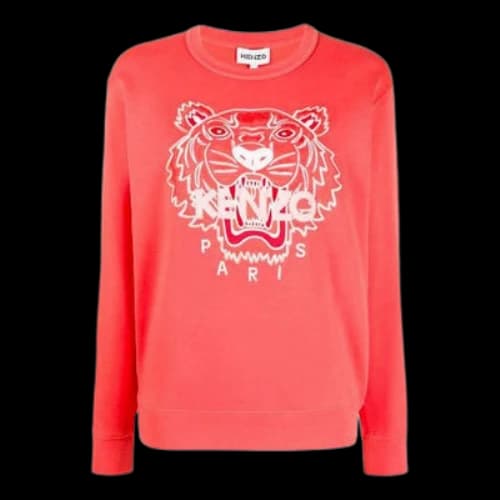 KENZO SS21 Embroidery Logo Swea Orange (Women's)