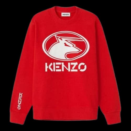 KENZO SS21 Capsule Series Printing Round-neck Swea Red (Women's)