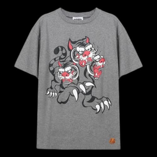 KENZO SS21 Printing Round-neck Grey