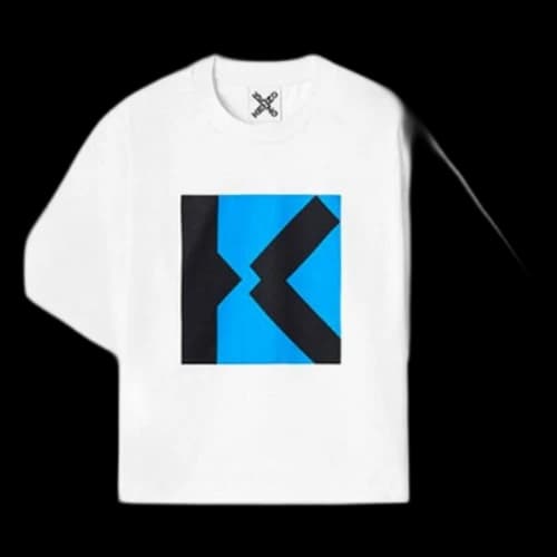 KENZO SS21 Round Neck Colorblock Short Sleeve White