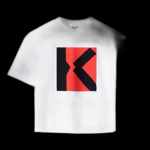 KENZO SS21 Logo Loose Short Sleeve White T-Shirt