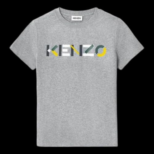 KENZO SS21 Logo Printing Round-neck Grey
