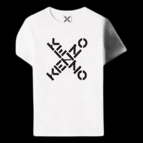 KENZO SS21 Logo Printing Round-neck White