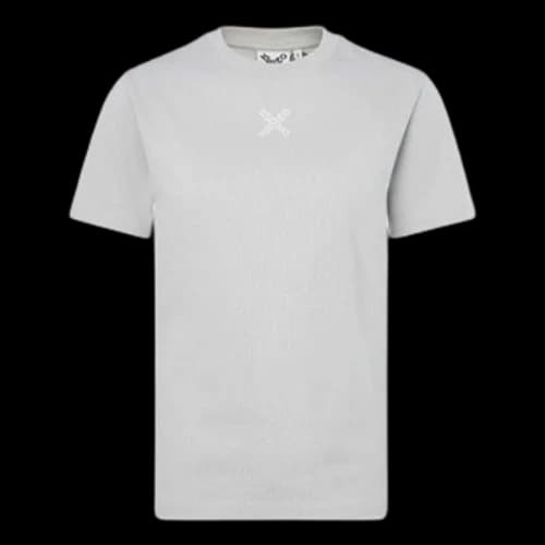 KENZO SS21 Alphabet LogoK Pattern Design Round Neck Short Sleeve Gray White
