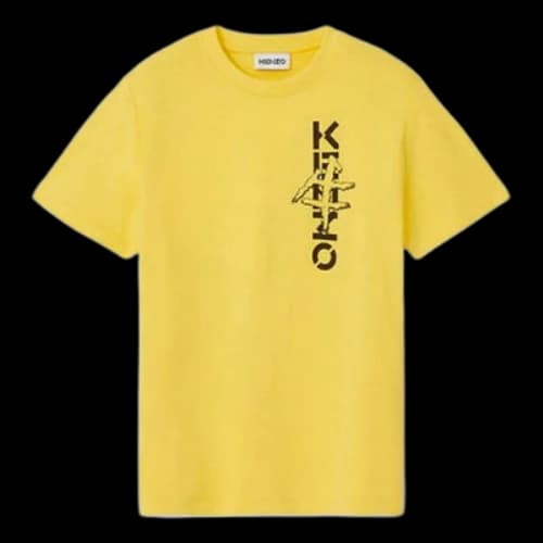 KENZO China Series Printing Logo Short Sleeve Yellow