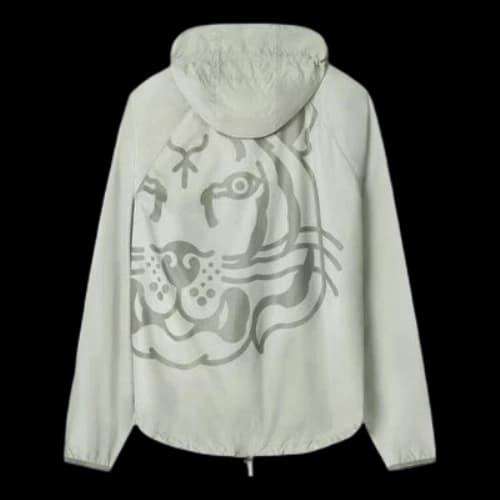 KENZO SS21 K Tiger Printing Casual Hooded Jacket Green