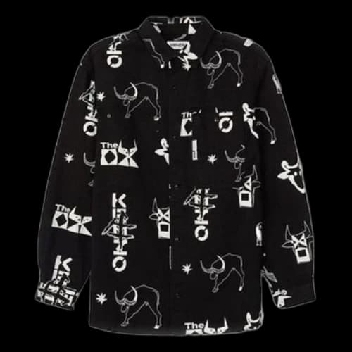 KENZO SS21 Capsule Series Printing Jacket Long Sleeves Shirt Black