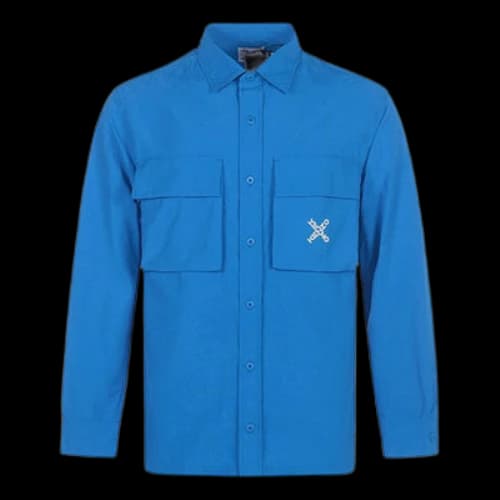KENZO SS21 Little X Long Sleeves Shirt Blue