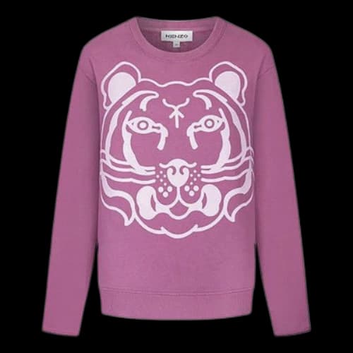 KENZO SS21 Printing Round Neck Sports Purple