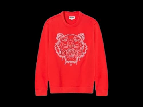 KENZO China Capsule Tiger Logo Sweatshirt Red