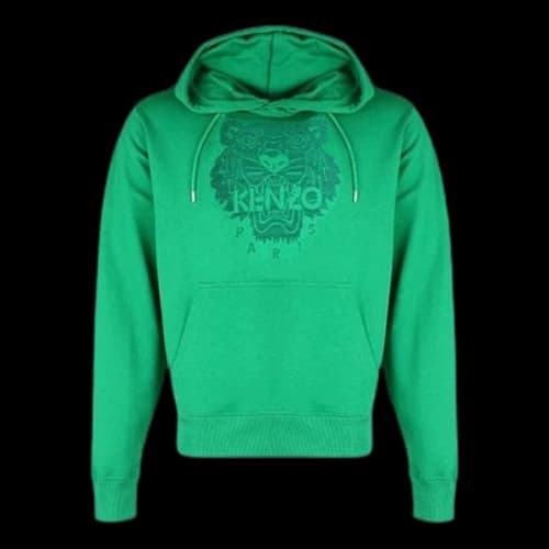 KENZO SS21 Tiger Head Embroidered Green