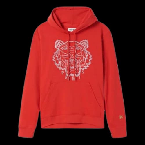 KENZO SS21 China Series Alphabet Embroidered Red