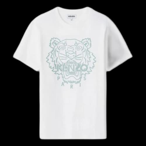 KENZO SS21 Printing Round Neck Short Sleeve White