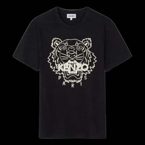 KENZO SS21 Cotton Round Neck Short Sleeve Black