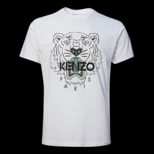KENZO SS21 Cotton Logo-Print Cotton White