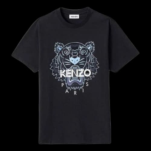 KENZO SS21 Tiger Print Short-sleeved M Black