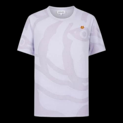 KENZO SS21 Cotton Round Neck Short Sleeve Purple