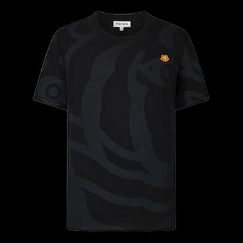 KENZO SS21 Cotton Round Neck Short Sleeve Black
