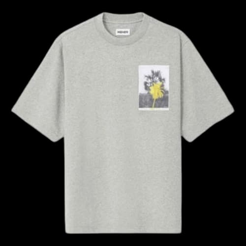 KENZO SS21 Cotton Round Neck Short Sleeve Pearl Gray T-Shirt