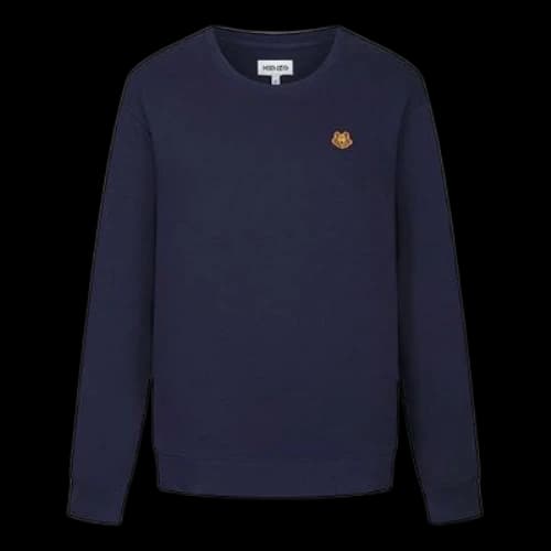 KENZO FW21 Cotton Round Neck Pullover Navy Blue