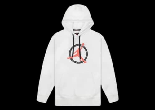 Jordan Flight MVP Graphic Fleece Pullover Hoodie White