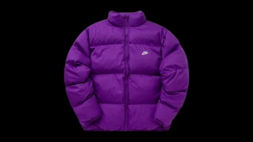 Nike Club Puffer Winter Jacket Purple
