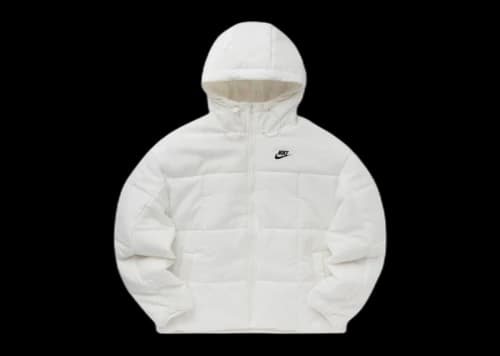 Nike Sportswear Women’s Classic Puffer Therma-FIT Loose Hooded Jacket White