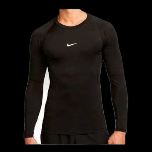 Nike Pro Dri-FIT Tight Long-Sleeve Fitness Top 'Black'