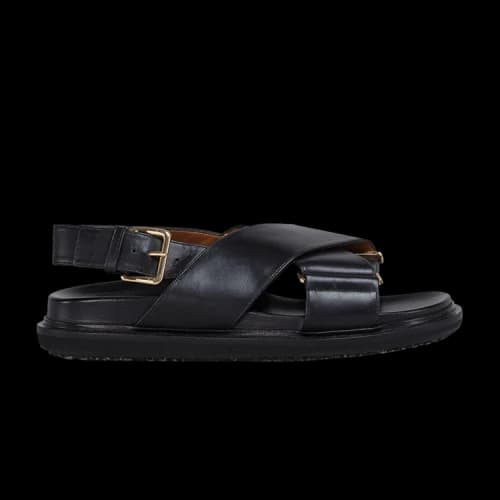 Marni Fussbett Criscross Sandals 'Black' (Women's)
