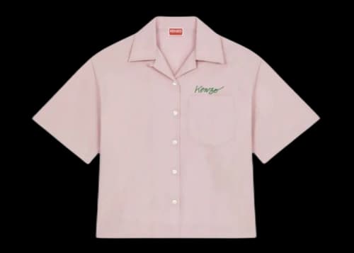 KENZO POPPY by Nigo Women's Hawaiian Pocket Shirt Rose