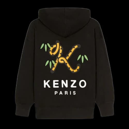 KENZO x Nigo Tiger Tail Oversized Women's Hoodie Black