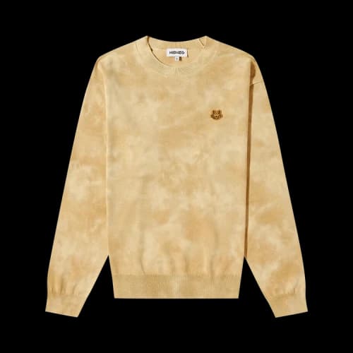 Kenzo Tiger Crest Tie Dye Jumper 'Camel'