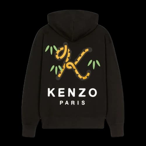 KENZO x Nigo Tiger Tail Oversized Hoodie Black