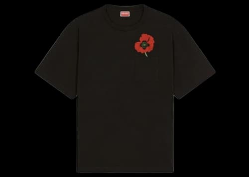 KENZO POPPY by Nigo Oversized Pocket T-Shirt Black