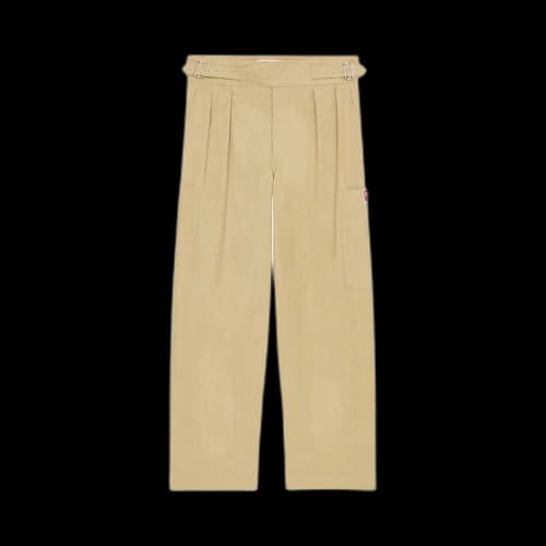 Kenzo Logo Patch Straight Leg Pants 'Beige'