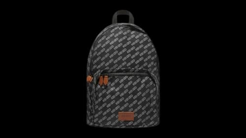 KENZO Repeat Logo Backpack Black